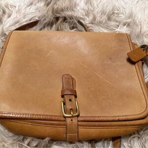 Coach Light Brown Leather Bag